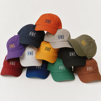 Casquette de baseball décontractée unisexe à profil bas, personnalisable, non structurée, unie, brodée, style « Dad Hat »