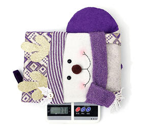 Calcetín Navideño Creativo de Santa Claus Personalizado, Morado, con Peluche, para Colgar en la Chimenea, Bolsas de Regalo - Product Image 6