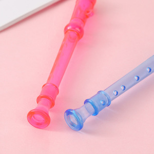 Enregistreur en cristal transparent à six trous pour enfants, instrument de musique pour l'éducation précoce, jouet à vent, cadeau, 20x2cm, 5 pièces - Product Image 4