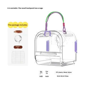 Cage de transport portable en plastique pour hamster, habitat extérieur pour petits animaux, gerbille - Product Image 5