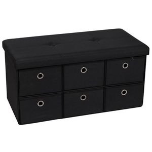 Leather Folding Drawer <strong>Storage</strong> Ottoman Bench Grey Carton Customized Living Room Furniture Modern Shoe <strong>Storage</strong> <strong>Stool</strong> 100 Pcs - Product Image 2