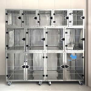 Cages pour animaux de compagnie multifonctions en acier inoxydable pour animaux de compagnie Fournisseurs Cages pour animaux de grande taille Cages vétérinaires et vétérinaires pour chiens