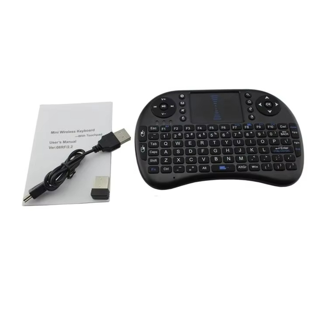 Mini Wireless Keyboard and Touchpad Version B a Universal 2.4Ghz USB Dongle Backlight Compatible with Multi-systems C942