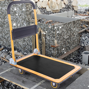 Offre Spéciale silencieux à quatre <span class=keywords><strong>roues</strong></span> ménage entrepôt Express remorque outils chariot à plat <span class=keywords><strong>brouette</strong></span> robuste - Product Image 6