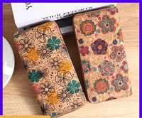 WS05 Bohemia Dompet Wanita Panjang Vintage Motif Bunga PU Dompet Tempat Kartu Perjalanan
