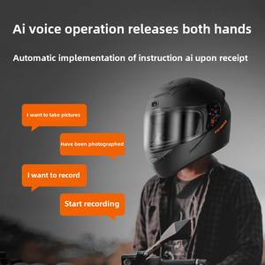 FOXWEAR Nuevo Casco Integral <span class=keywords><strong>de</strong></span> Motocicleta con Cierre Rápido, Material ABS, Cámara Integrada, Certificado DC - Product Image 5