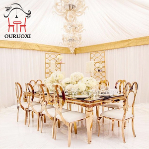Sillas de comedor de lujo con marco de acero inoxidable, sillas de boda <span class=keywords><strong>para</strong></span> Hotel, proveedor de muebles comerciales - Product Image 3