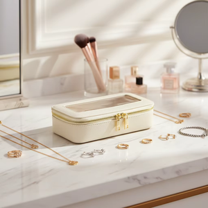 Bolsa de <span class=keywords><strong>Maquillaje</strong></span> Personalizada al por Mayor 2026, Bolsa de Cosméticos de Viaje Impermeable de PU con Cremallera para Niñas - Product Image 4