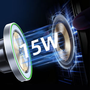 Nouveau <span class=keywords><strong>produit</strong></span> Support de téléphone portable pour voiture 15W Qi Chargeur de voiture sans fil Charge rapide Support de téléphone portable pour voiture Chargeur sans fil - Product Image 4