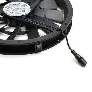 Ventilateur d'extraction axial silencieux 25CM 250mm 220V pour fenêtre, camping-car, dortoir, <span class=keywords><strong>armoire</strong></span> à haut-parleurs - Réversible - Product Image 5