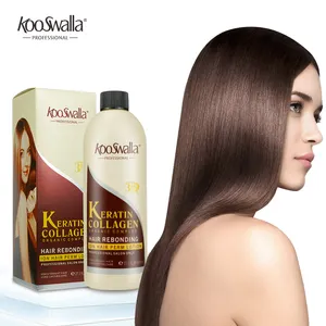 Hair Straight Cream KooSwalla 15 Minutes Speedy Silky 3 In 1 Hair Rebonding Products Permanent Hair Straight Cream