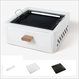 Household Camping Yard Square Charcoal Barbecue Grill Portable Outdoor Stove for Cooking Tea and <b>BBQ</b> - Product Image 6