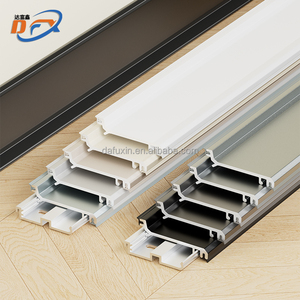 Dafuxin plinthe en alliage d'aluminium de style design moderne avec bandes de caoutchouc scelle efficacement les interstices des murs et des sols - Product Image 4