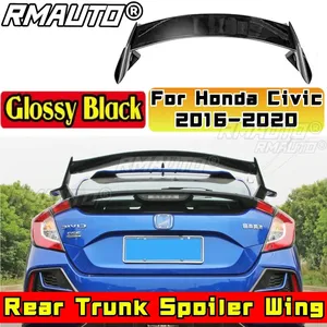 สปอยเลอร์หลังสำหรับ Honda Civic รุ่นที่ 10 ปี 2016-2020 แบบ Hatchback ชุดแต่งสปอยเลอร์หลังทำจากพลาสติก ABS สำหรับฝากระโปรงท้ายรถยนต์ ปีกหลัง ชิ้นส่วนภายนอก - Product Image 2