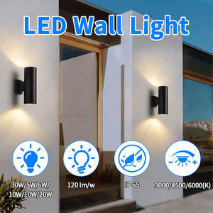 BBIER定制户外灯现代Ip65防水铝外门廊走廊壁灯上下发光二极管壁灯 - Product Image 3