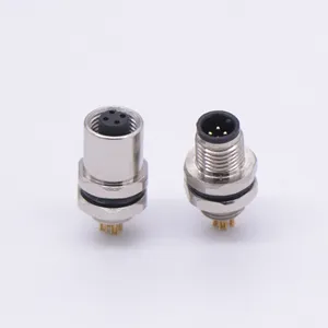 Ip68 Industrial M5 M8 M9 M16 M23 7/8 2 3 4 5 6 7 8 9 10 12 13 14 16 Pin 3Pin Cable Wire Circular Waterproof M12 Connector