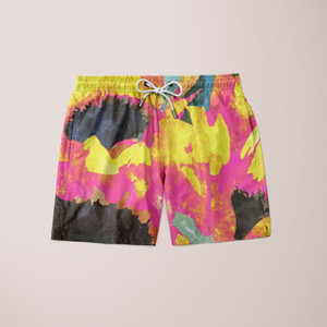 Shorts Rosa con Diseño de Girasol - Product Image 1
