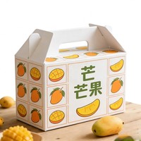 Boîte d'expédition en carton ondulé personnalisée pour fruits, légumes, mangues, conception et impression