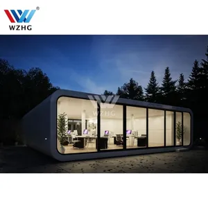 La migliore vendita moderna bella cabina di vetro prefabbricata su misura staccabile della mela per la camera da letto