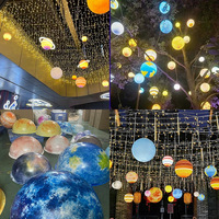 Haute qualité jima Led planète plafonnier univers coloré lune étoiles ciel haut StageLamps