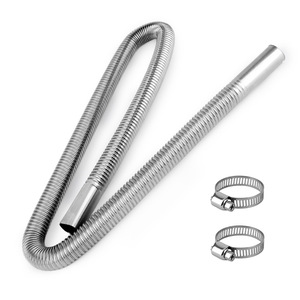Tubo de Escape de Acero Inoxidable de 60 cm y 120 cm, Piezas Automotrices Universales para Automóviles - Product Image 2