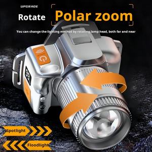 XINSITE軽量ヘッドランプ防水LED 3モードCOBプラスチックボディストラップ付き屋外ランニングキャンプ釣りハイキング用 - Product Image 6