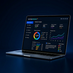 SurveyAnalyser.AI Plateforme d'analyse de sondages en temps réel basée sur l'IA pour les entreprises et la finance, multi-OS Linux/Mac pour les actions - Product Image 1