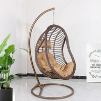 Fauteuil suspendu moderne en métal avec coussin, pour intérieur et extérieur, siège balançoire, mobilier de patio, chaise longue de balcon et de jardin