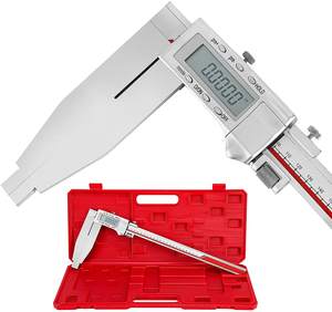 Étrier numérique à longue mâchoire de 12 pouces, cadre entièrement en métal, en acier inoxydable, robuste, outil de mesure fine avec grand écran LCD - Product Image 1