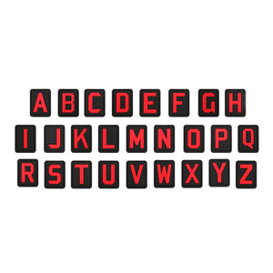 10 Símbolos Numéricos Arábigos, Letras de Suma/Resta ABCDEFG, Adhesivo Suave de Silicona PVC para Sellos, Insignias Luminosas 3D - Product Image 3