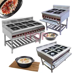 Horno de Gas de escritorio, cocina italiana de buena calidad, rango de quemador wok