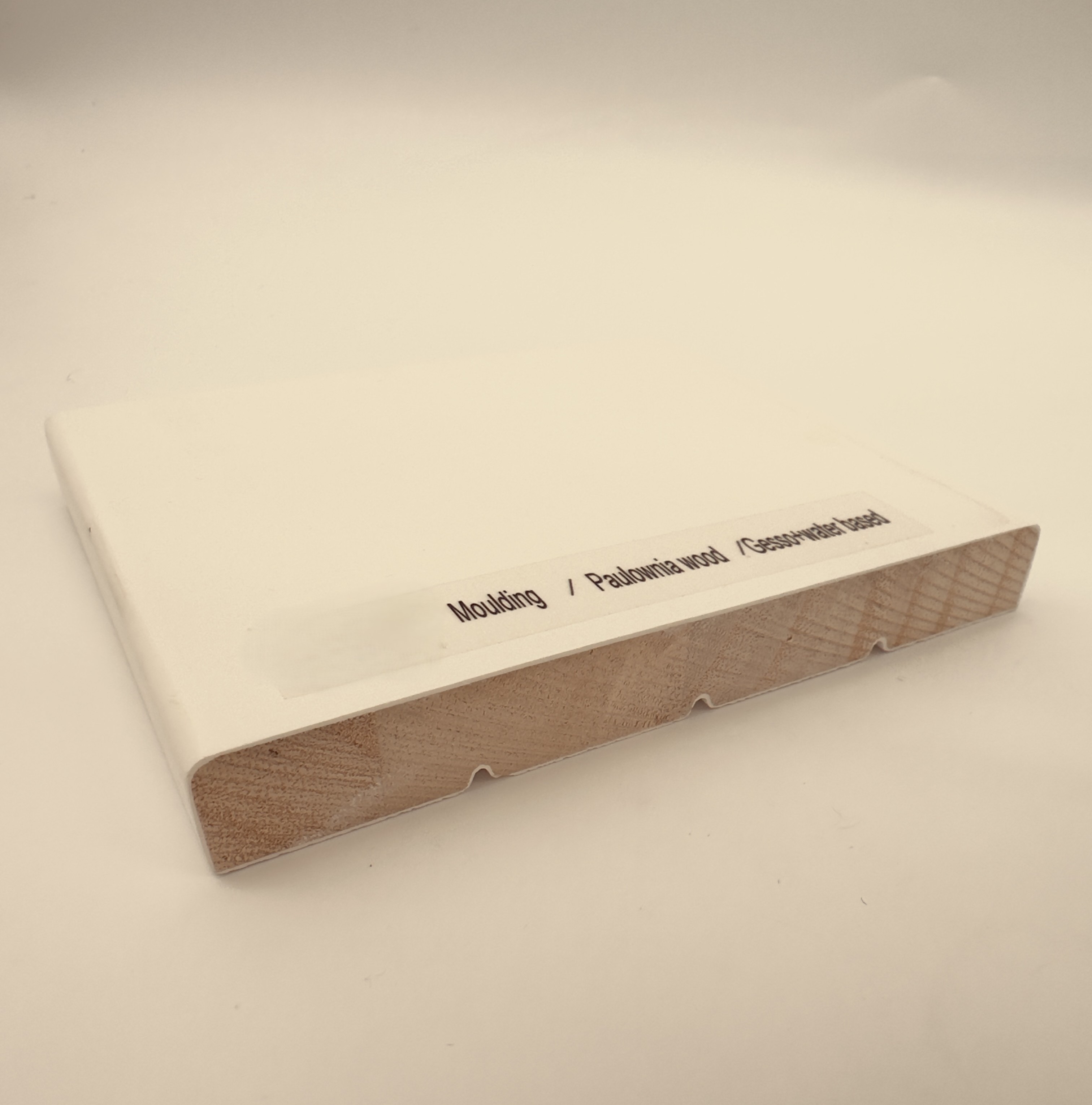 Modern White Primer Paulownia Wood Skirting Line Base Board for Hotel Flooring Accessories