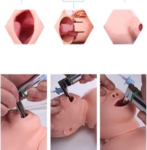 Simulación de reanimación cardiopulmonar infantil, entrenamiento de respiración Artificial neonatal humana, modelo de cuerpo humano de RCP médico - Product Image 5