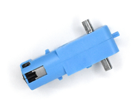 Réducteur de vitesse de Robot à axe unique DC 3V-6V tout métal/demi-métal moteur à engrenages pour véhicule Intelligent TT moteur bleu-pour Kits de robotique