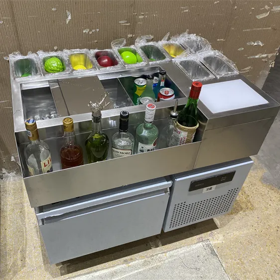 Fabricante de equipamentos de aço inoxidável para bebidas e bebidas, equipamento de exibição de bebidas e bebidas, estação de coquetel, poço de bar