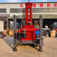 Foreuse hydraulique autopropulsée haute mobilité pour puits d'eau, avec pompe et moteur de boîte de vitesses, profondeur 300m