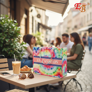 Lot de 48 sacs fourre-tout en polyester tendance 14"x18" avec logo personnalisé, poignée en coton, fermeture éclair, impression de lettres moyennes, modèle usage quotidien - Product Image 3