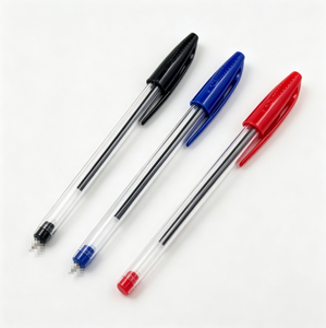 Bolígrafo de punta redonda de precio bajo, directo de fábrica, clásico, sencillo, de cristal, para oficina y escuela, multicolor, de plástico. - Product Image 6