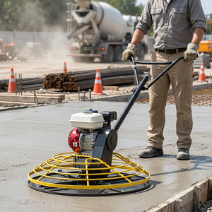 Talocheuse à béton autoportée certifiée CE de 100 cm, à moteur essence, pour le finissage des sols en béton - Product Image 1