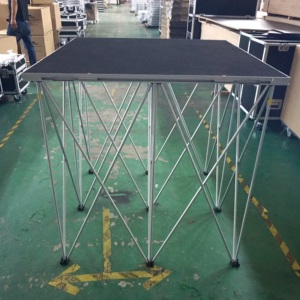 Telescopic <b>stage</b> riser with portable carpet finish <b>platform</b> <b>stage</b> for performance - Product Image 5