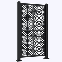 Diviseur décoratif extérieur de clôture d'écran d'intimité en métal découpé au laser moderne pour des portes de treillis de clôture de garde-corps de plate-forme de balcon