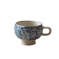 Tasse à café en porcelaine brute peinte à la main motif feuille de Ginkgo, avec pied, pour Latte Art, écologique, résistante à la chaleur, qualité AB, Isalt Home