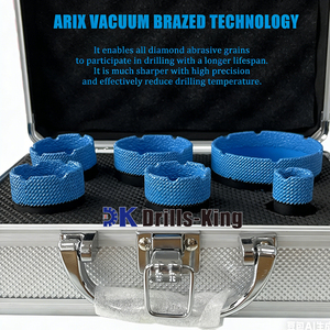 Broca de diamante soldada de 6mm-150mm <span class=keywords><strong>para</strong></span> perforación de coroñas, con rosca M14 o 5/8"-11 - Product Image 3