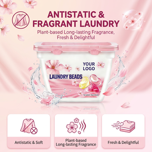 Lessives en capsules hypoallergéniques sans <span class=keywords><strong>parfum</strong></span>, billes de gel douces pour <span class=keywords><strong>le</strong></span> soin de la peau sensible des bébés - Product Image 2