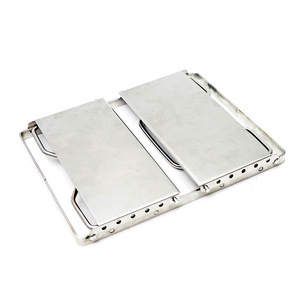 Support de réchaud à gaz portable d'extérieur avec déflecteur de vent, gril pliant en acier inoxydable 30x24x22,5 cm, accessoire pour réchaud de camping - Product Image 2