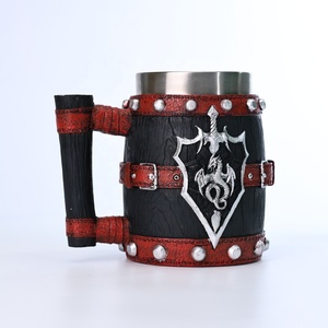 Mug en acier inoxydable 304 de qualité supérieure, gravure en résine stéréoscopique 3D, chopes peintes à la main pour homme, cadeau d'anniversaire, décoration - Product Image 1