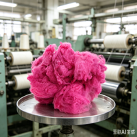 Fibre de polyester recyclée 3D25MM utilisée pour la fausse fourrure en polyester recyclé