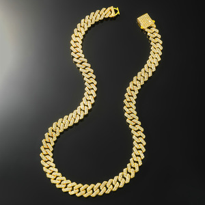 Collier cubain losange, chaîne losange intégrale, collier Street Auction, collier Tanjing Fashion Lijing - Product Image 2