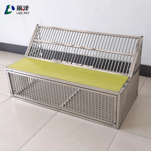 Jaula Metálica Plegable LIZE PET <span class=keywords><strong>para</strong></span> Aves, Ideal <span class=keywords><strong>para</strong></span> Loros, Palomas y Otras Aves, Jaula <span class=keywords><strong>de</strong></span> Transporte Plegable <span class=keywords><strong>de</strong></span> Acero Inoxidable - Product Image 3