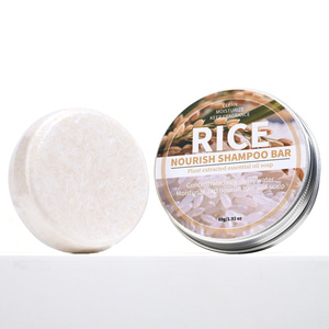 Barre de shampoing solide artisanale <span class=keywords><strong>bio</strong></span> à base de protéines de riz naturel, pour la croissance et la réparation des cheveux, sans sulfate ni parabène, OEM ODM - Product Image 1